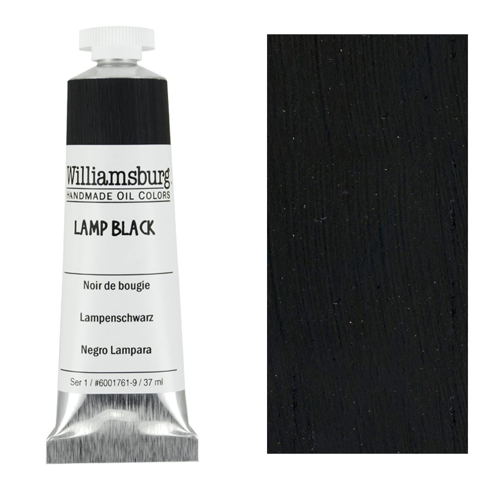 Williamsburg Handmade Oil Colors 37ml Lamp Black