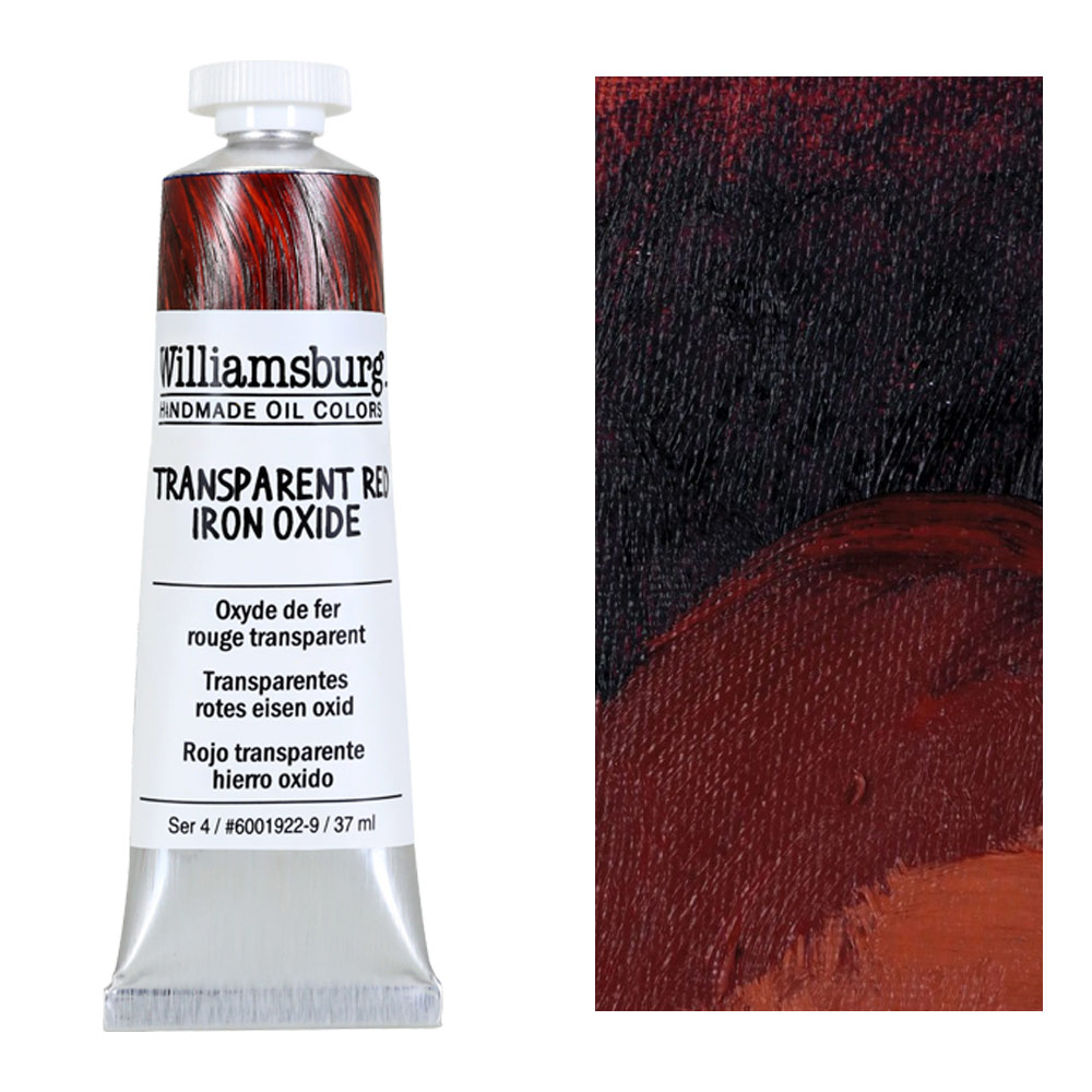 Williamsburg Handmade Oil Colors 37ml Transparent Red Iron Oxide
