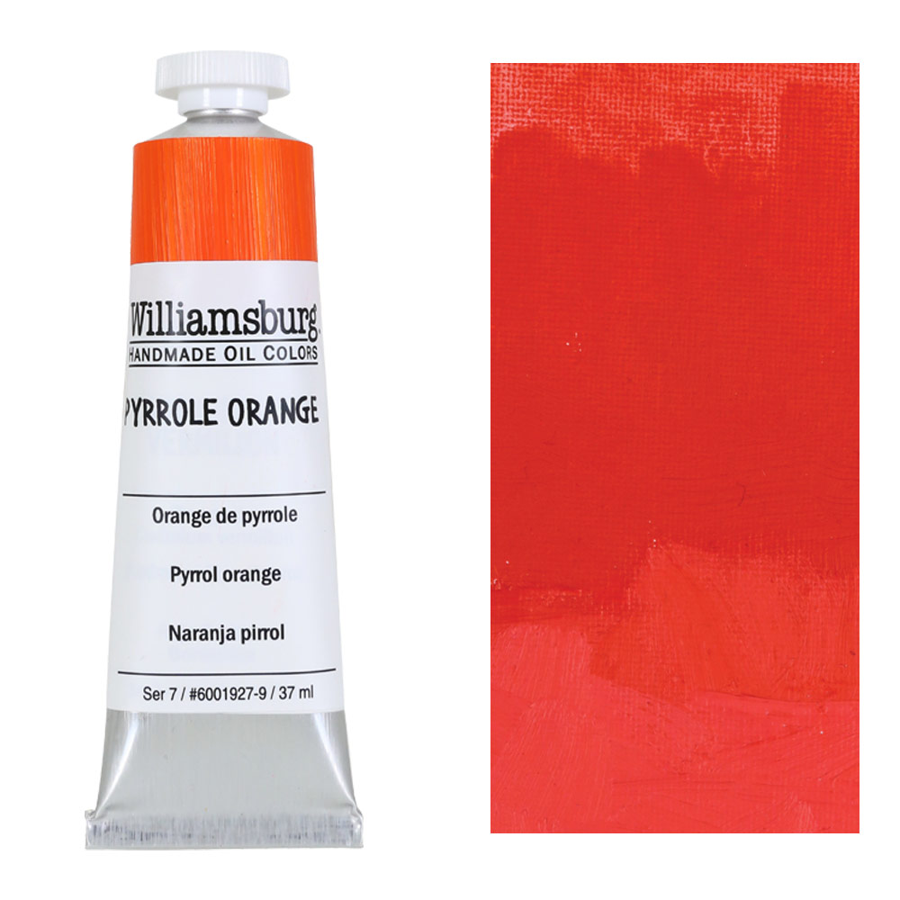 Williamsburg Handmade Oil Colors 37ml Pyrrole Orange
