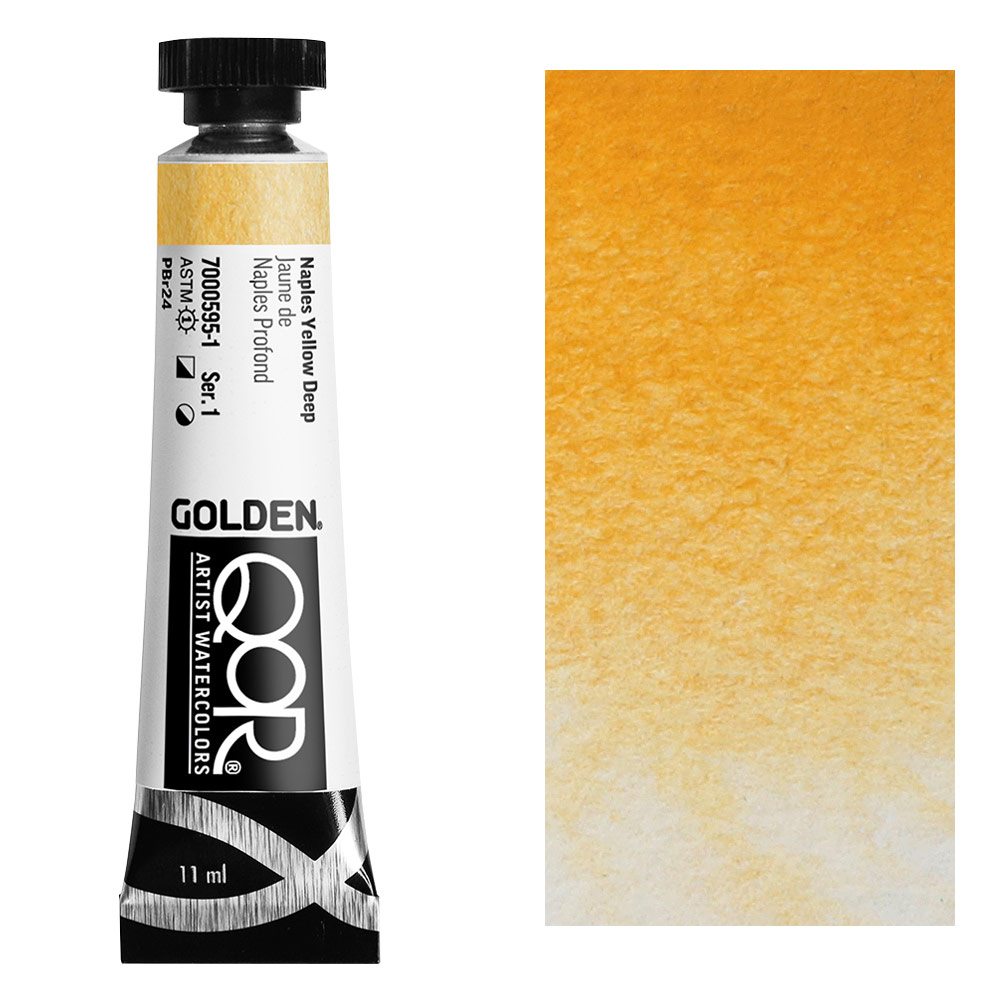 QoR Modern Watercolor 11ml Naples Yellow Deep