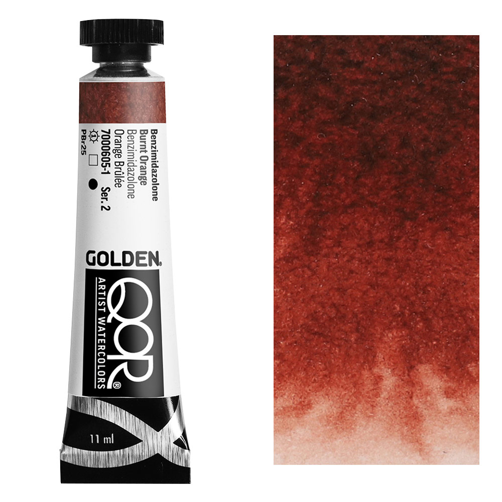 QoR Modern Watercolor 11ml Benzimidazolone Burnt Orange