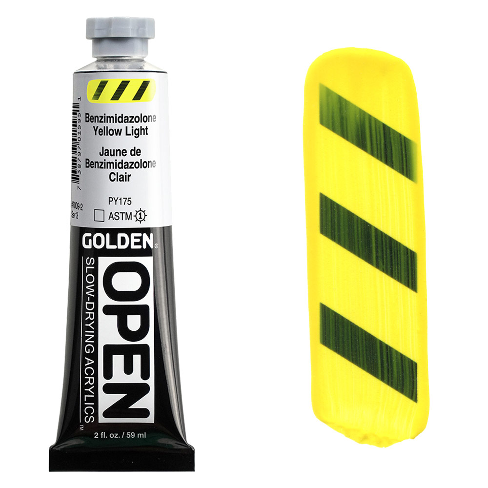 Golden OPEN Slow-Drying Acrylics 2oz Benzimidazolone Yellow Light