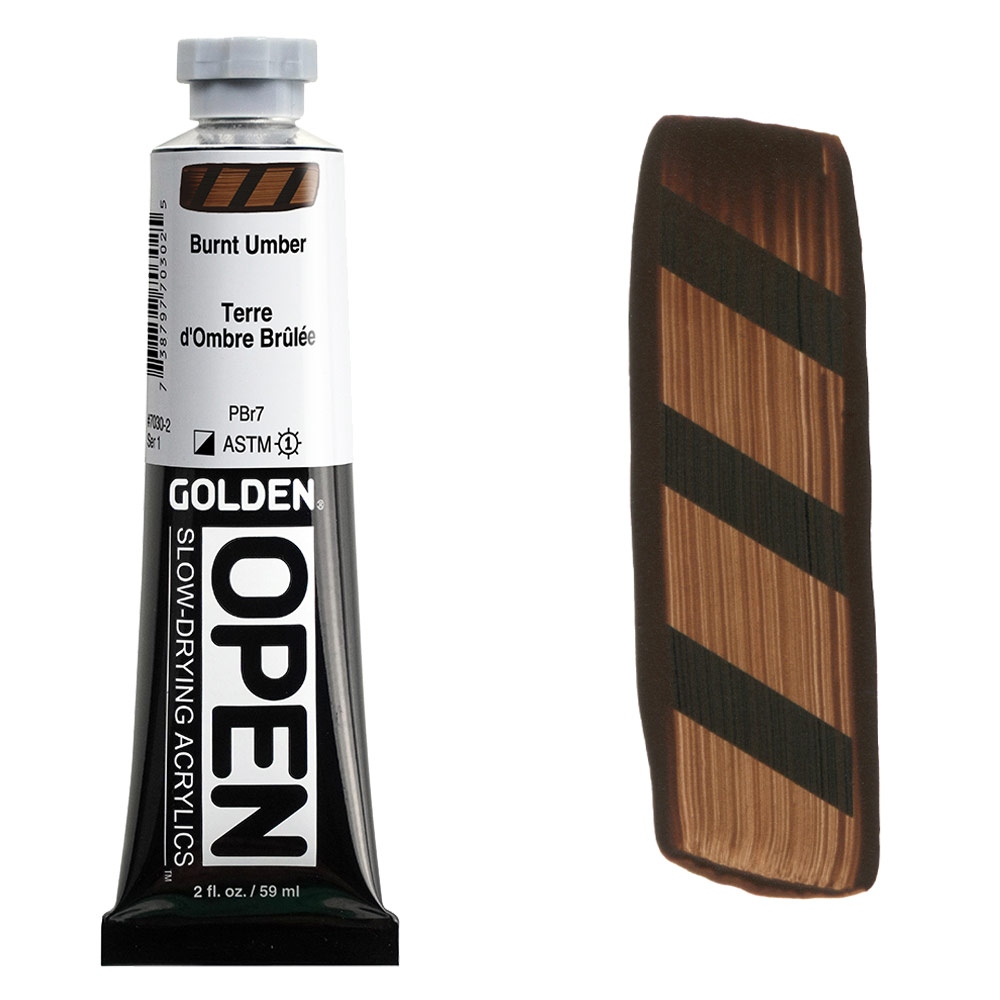 Golden OPEN Slow-Drying Acrylics 2oz Burnt Umber