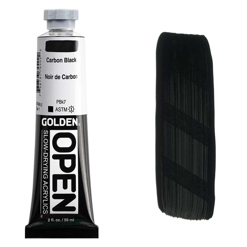 Golden OPEN Slow-Drying Acrylics 2oz Carbon Black