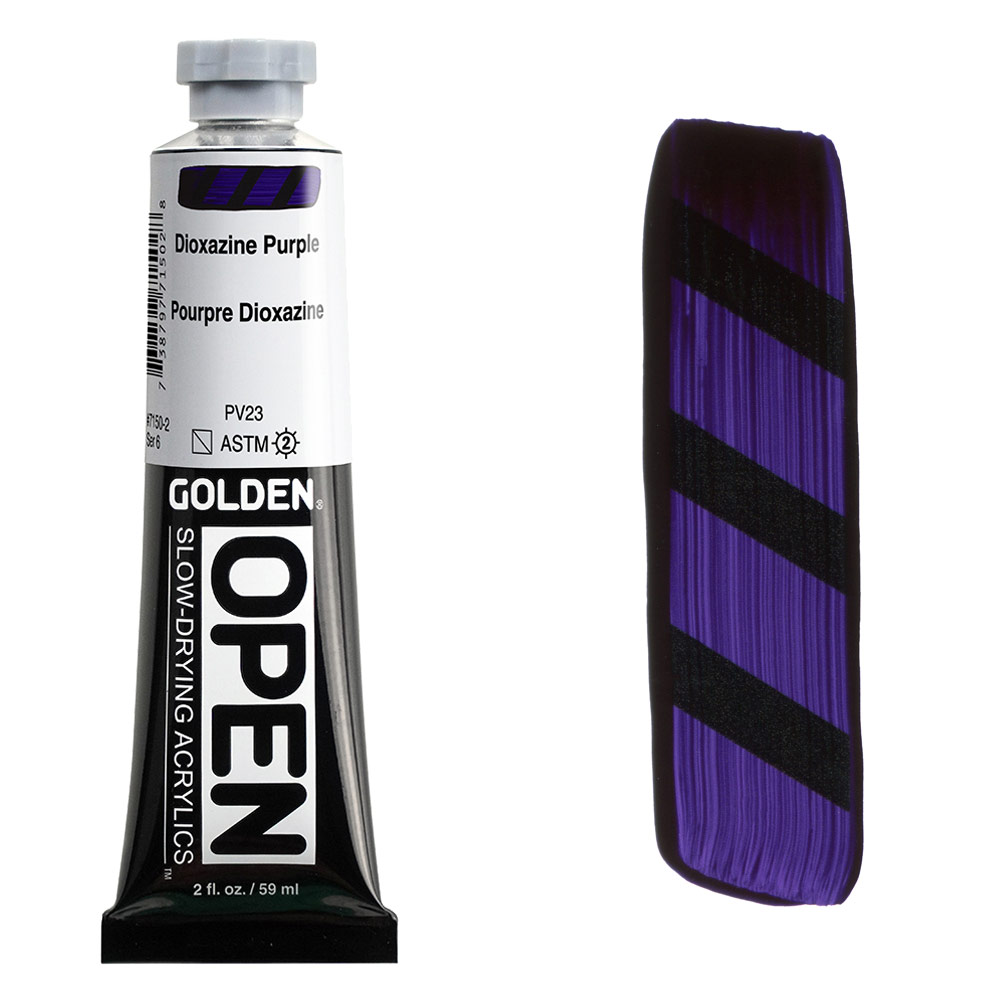Golden OPEN Slow-Drying Acrylics 2oz Dioxazine Purple