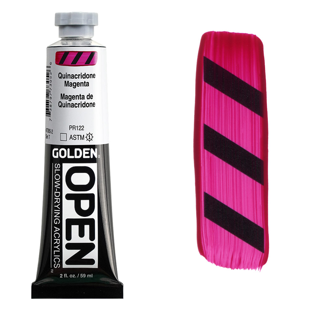 GOLDEN Open Acrylic Paints Quinacridone Magenta 2 oz