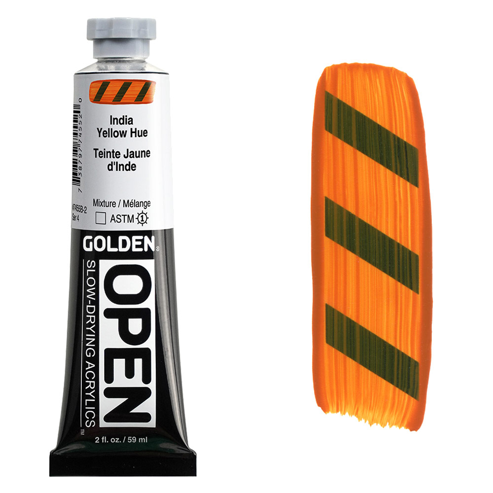 Golden OPEN Slow-Drying Acrylics 2oz India Yellow Hue