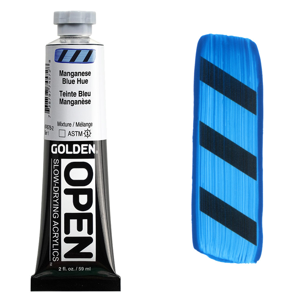 Golden OPEN Slow-Drying Acrylics 2oz Manganese Blue Hue
