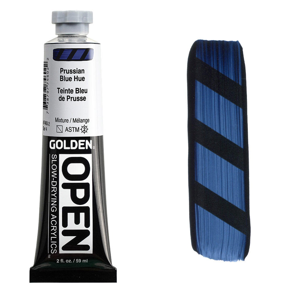 Golden OPEN Slow-Drying Acrylics 2oz Prussian Blue Hue