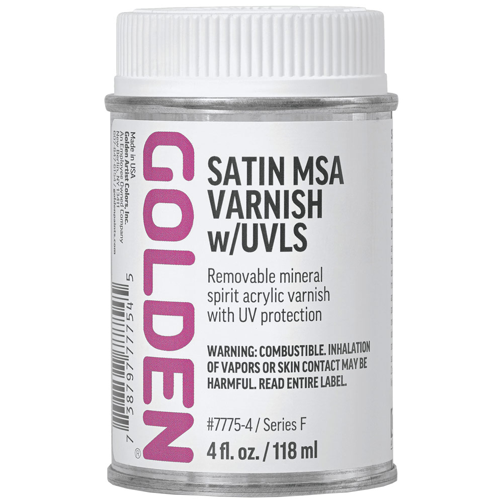 Golden Artist Colors MSA Varnish w/UVLS 4oz Satin