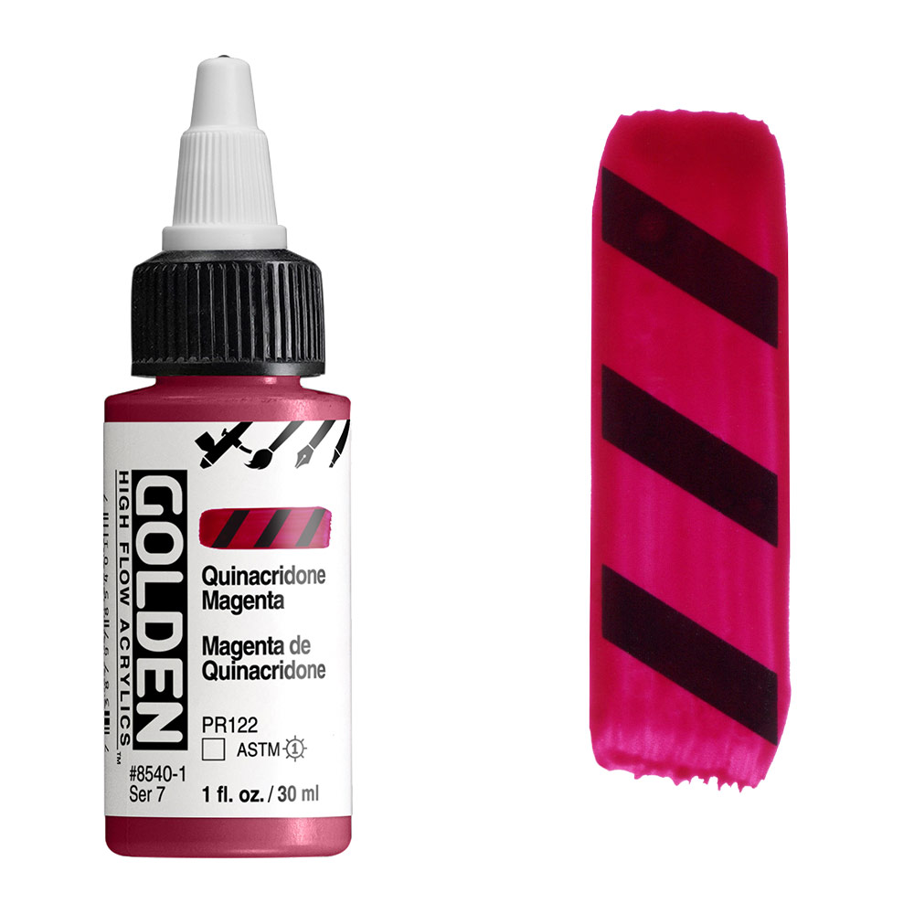 Golden High Flow Acrylics 1oz Quinacridone Magenta
