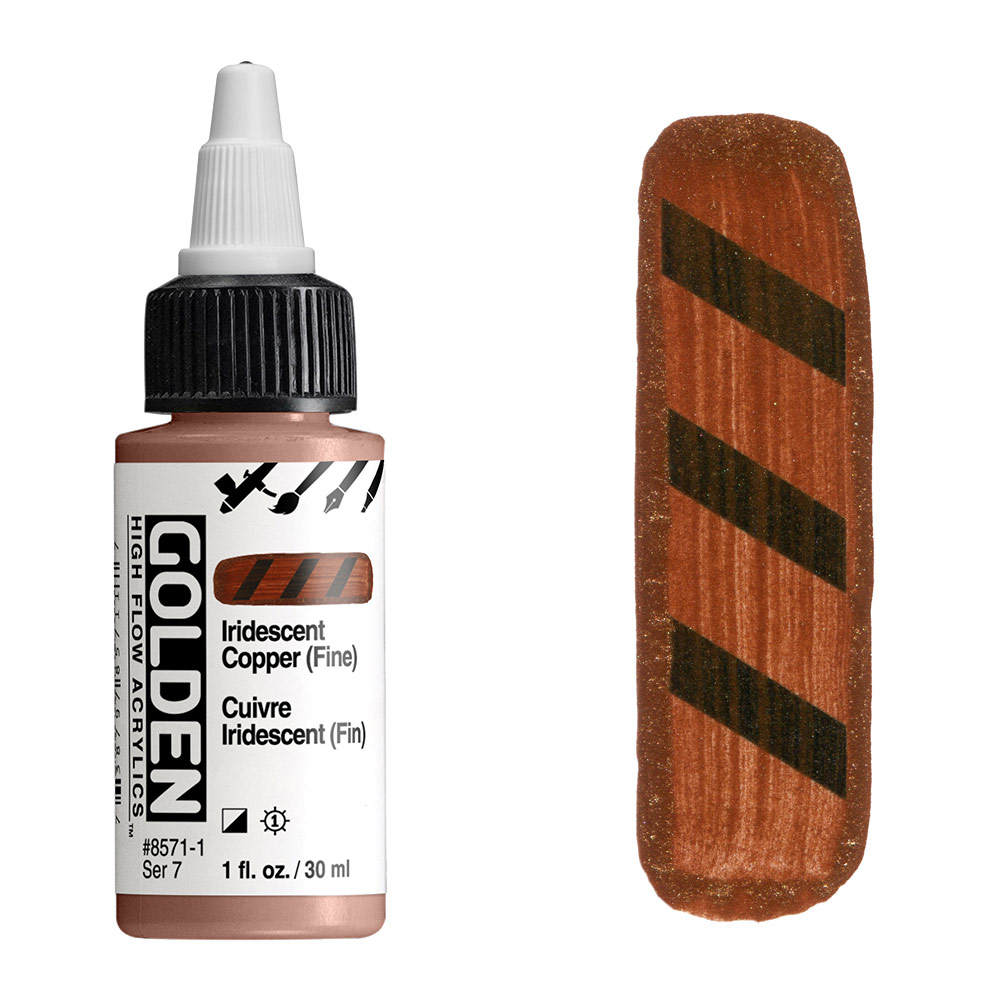 Golden High Flow Acrylics 1oz Iridescent Copper (Fine)