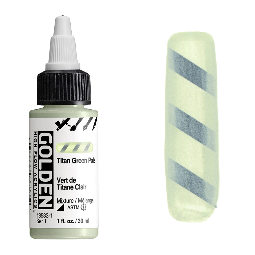 Golden High Flow Acrylics 1oz Titan Green Pale