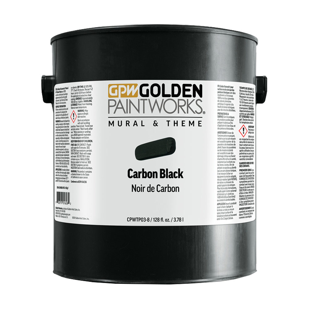 Golden Paintworks Mural & Theme Paint 128oz Carbon Black