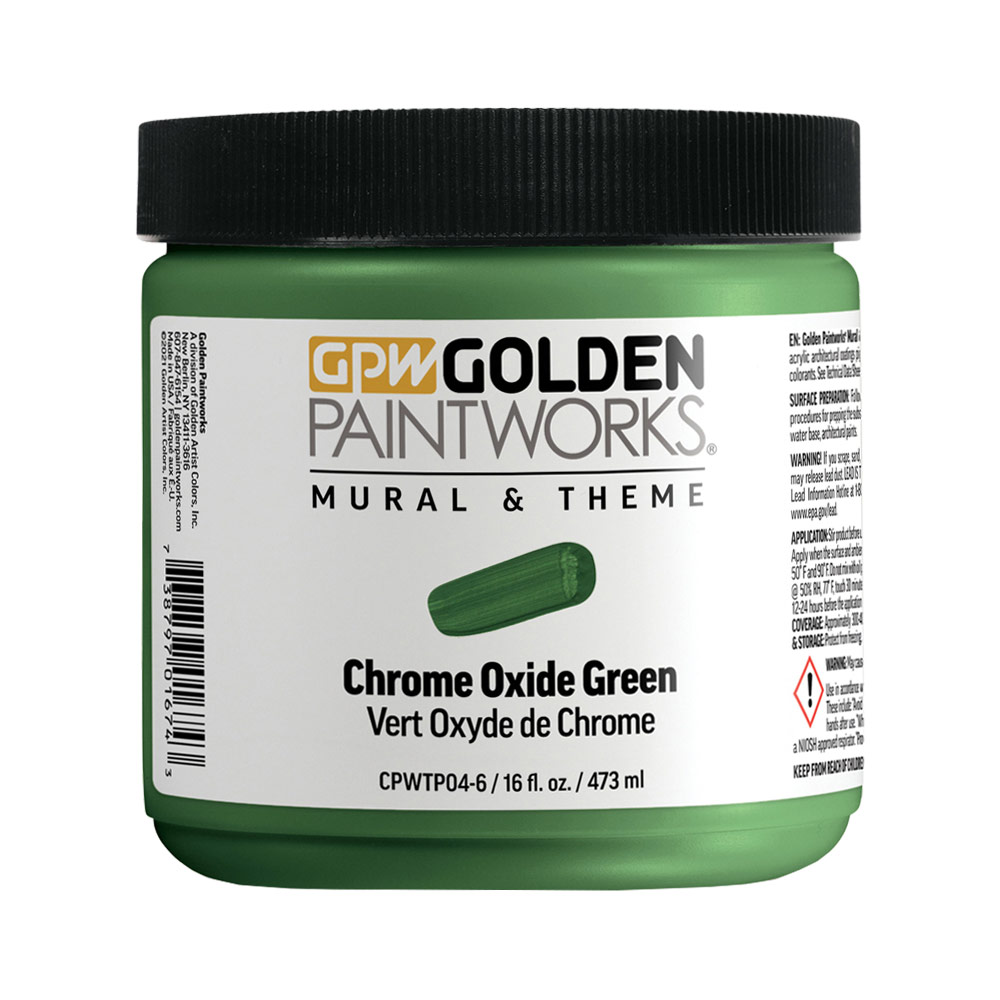 Golden Paintworks Mural & Theme Paint 16oz Chrome Oxide Green