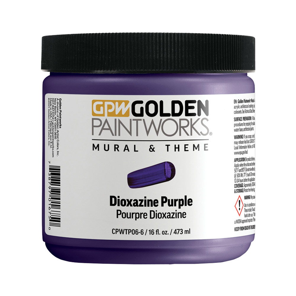 Golden Paintworks Mural & Theme Paint 16oz Dioxazine Purple
