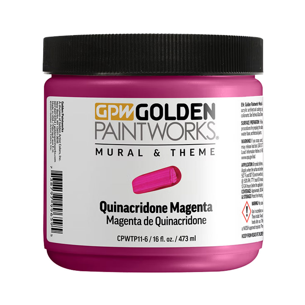Golden Paintworks Mural & Theme Paint 16oz Quinacridone Magenta