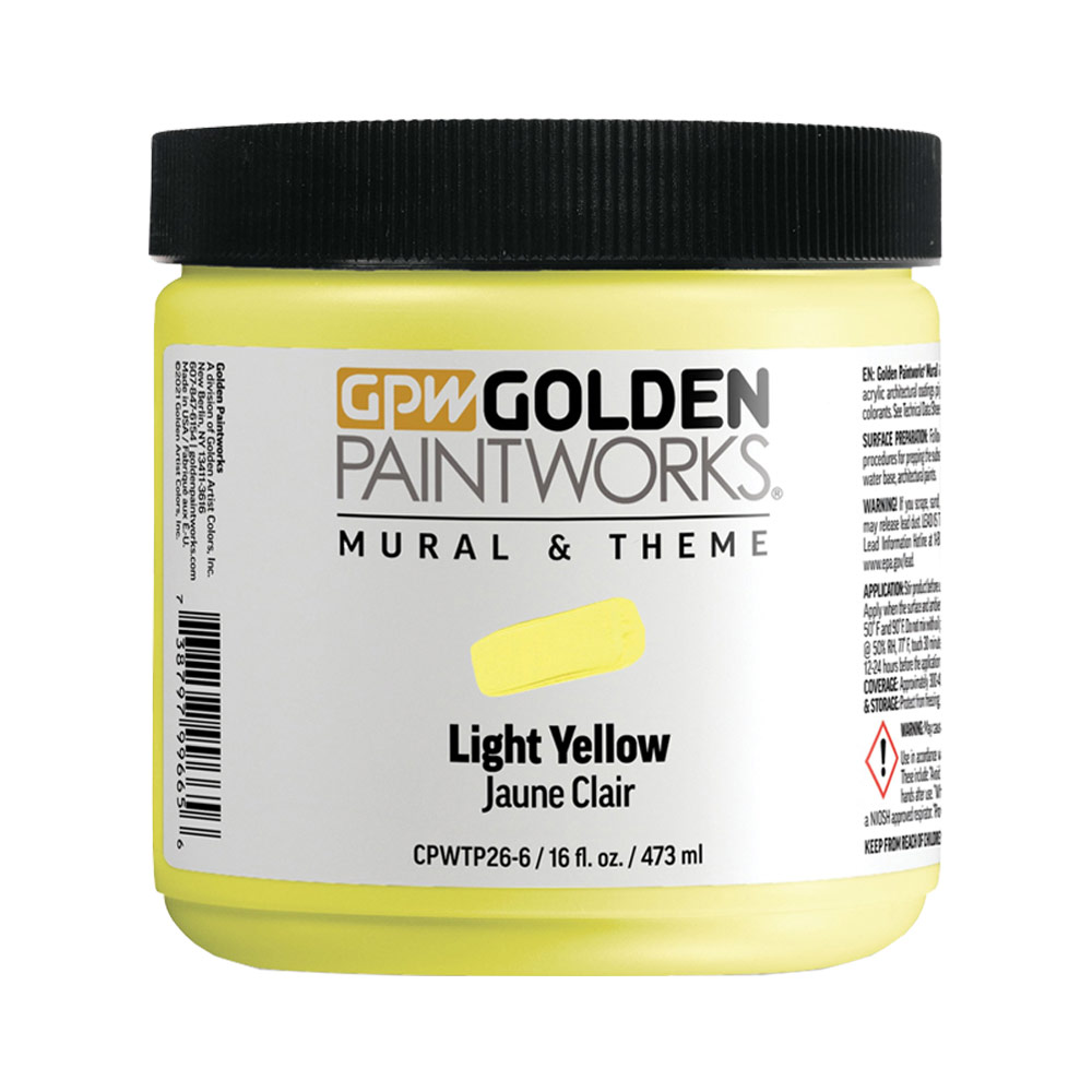 Golden Paintworks Mural & Theme Paint 16 oz Light Yellow