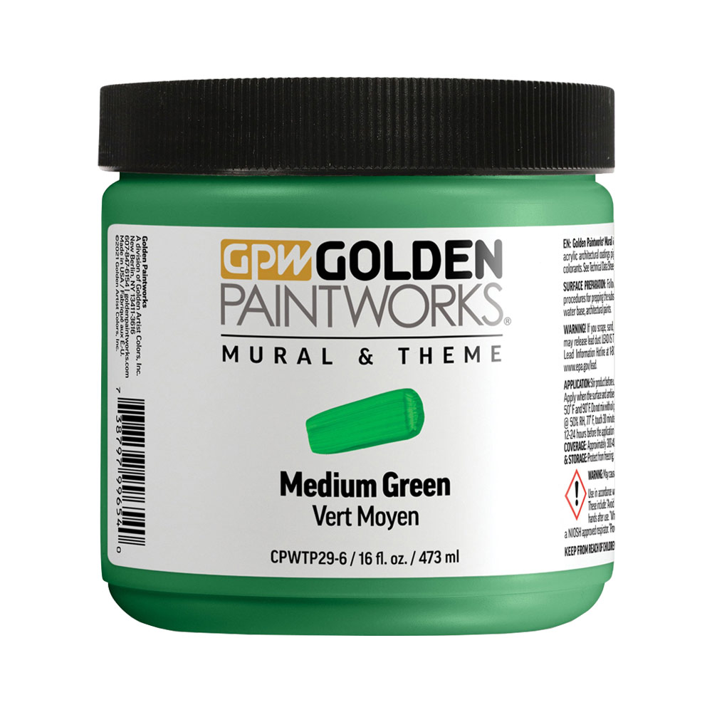 Golden Paintworks Mural & Theme Paint 16oz Medium Green