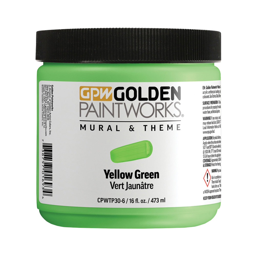 Golden Paintworks Mural & Theme Paint 16 oz Yellow Green