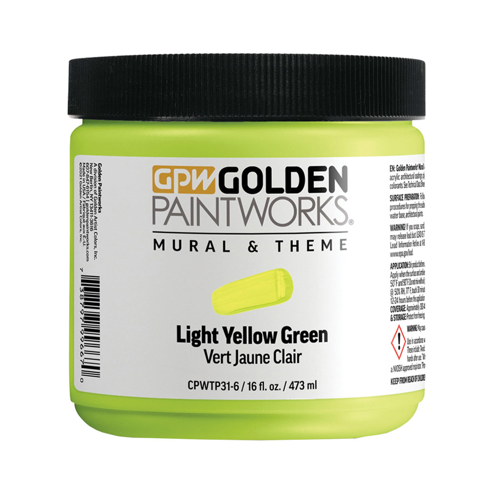 Golden Paintworks Mural & Theme Paint 16 oz Light Yellow Green