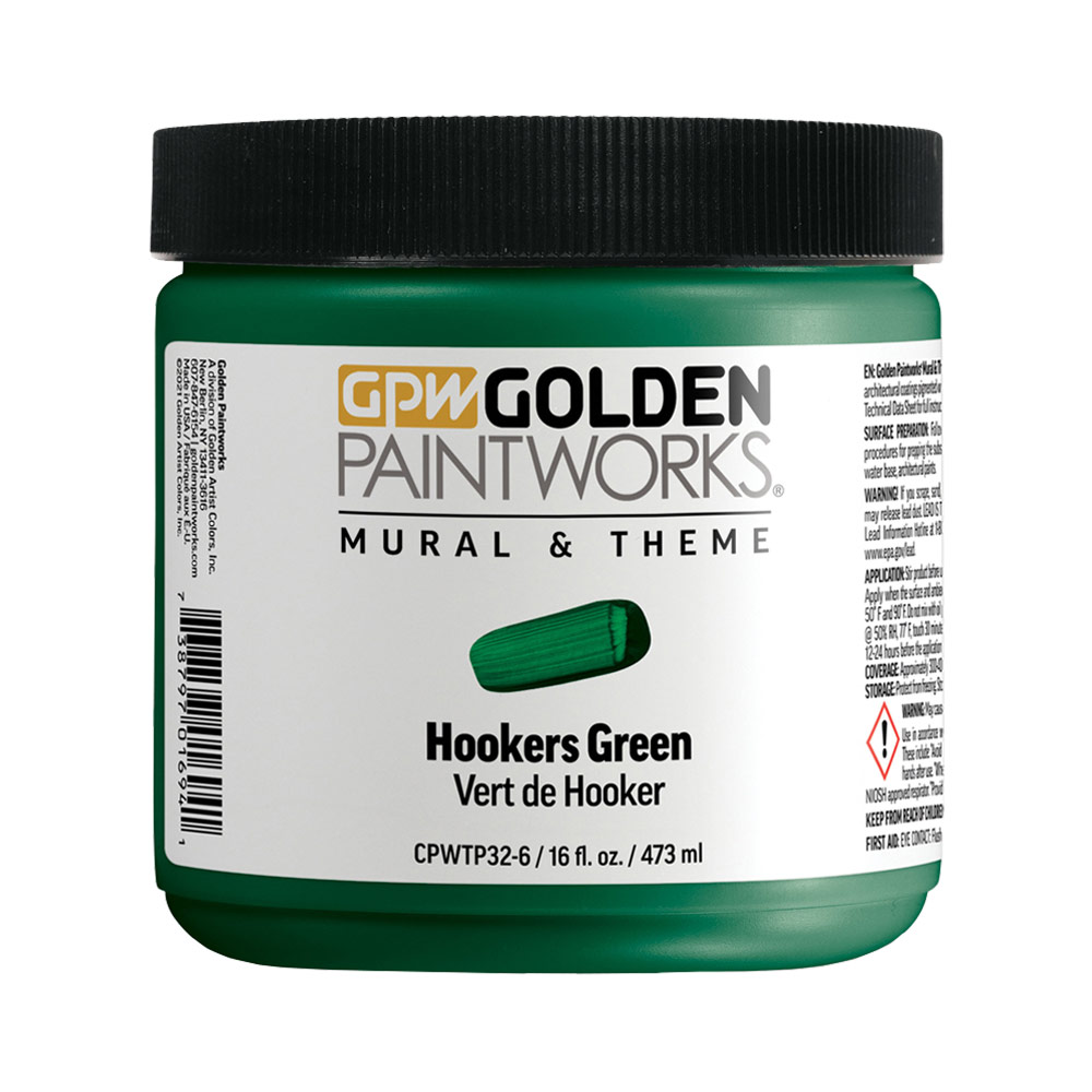 Golden Paintworks Mural & Theme Paint 16 oz Hooker's Green