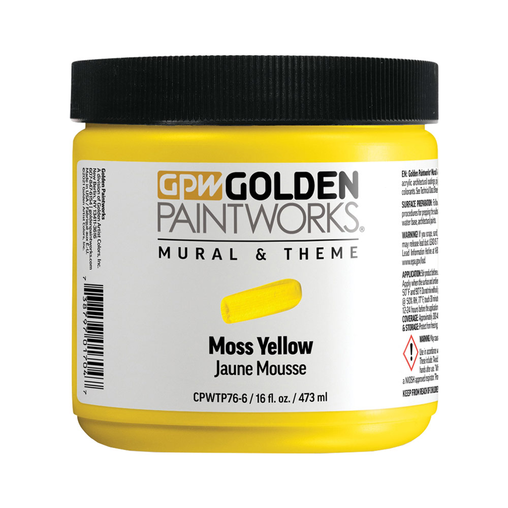 Golden Paintworks Mural & Theme Paint 16 oz Moss Yellow