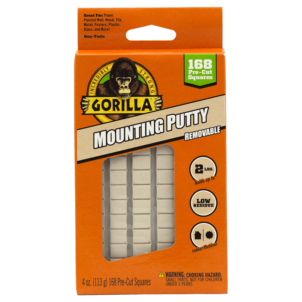 Removable mounting putty