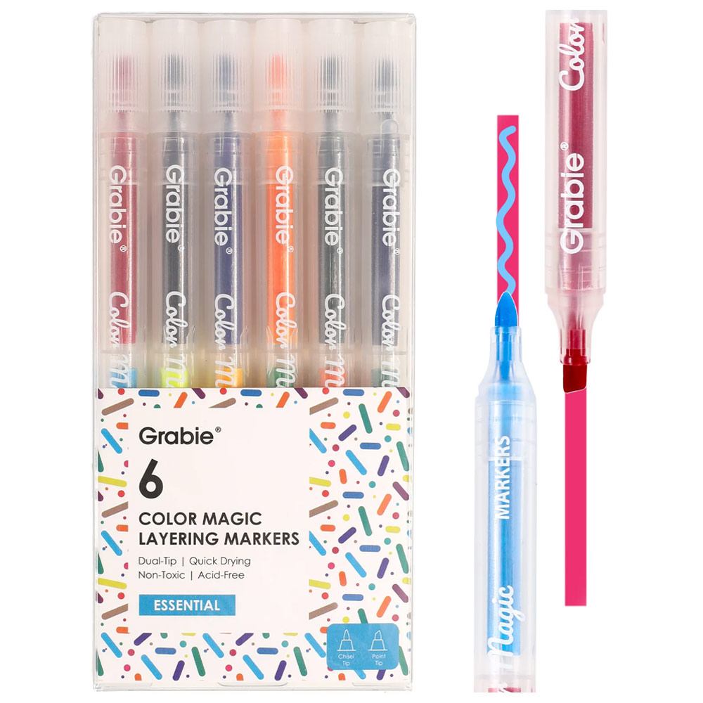 Grabie Color Magic Layering Marker 6 Set Essential
