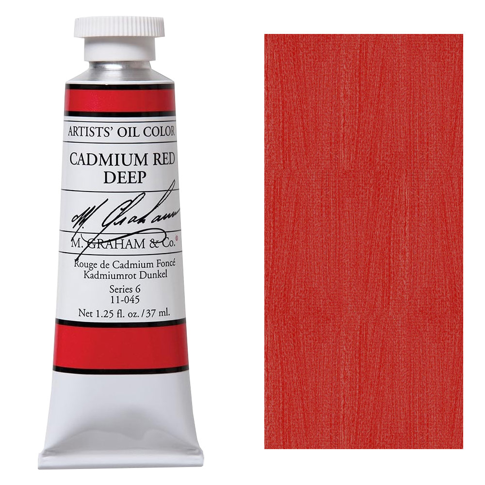M. Graham Artists' Oil Color 37ml Cadmium Red Deep