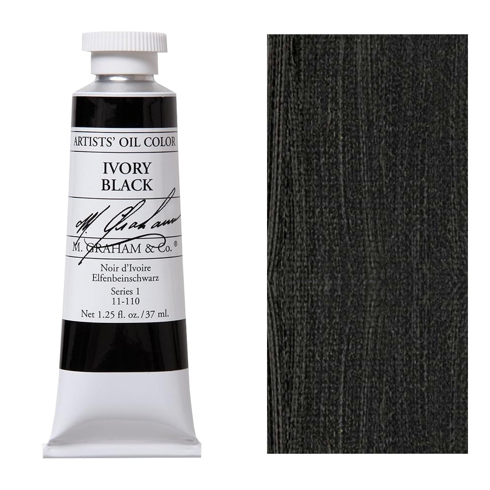 M. Graham Artists' Oil Color 37ml Ivory Black