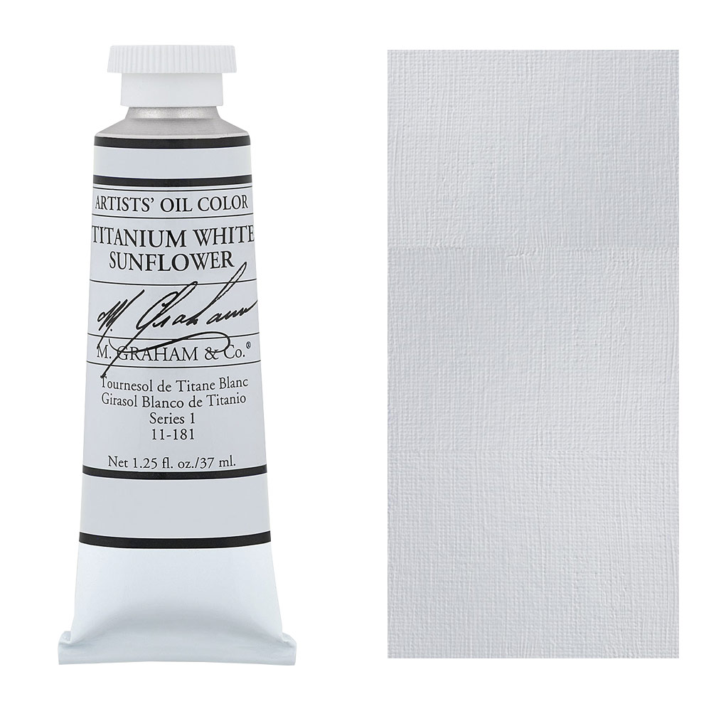 M. Graham Artists' Oil Color 37ml Titanium White Sunflower