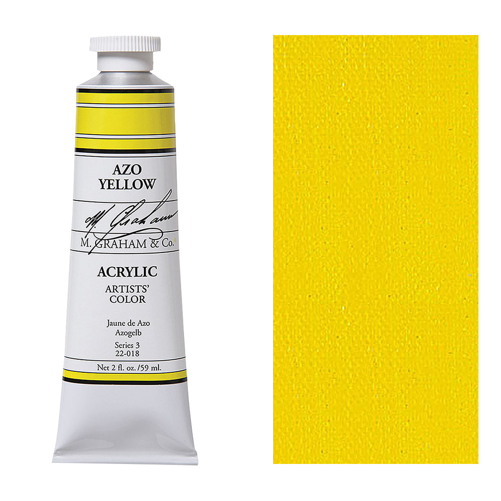 M. Graham Acrylic Artists' Color 59ml Azo Yellow