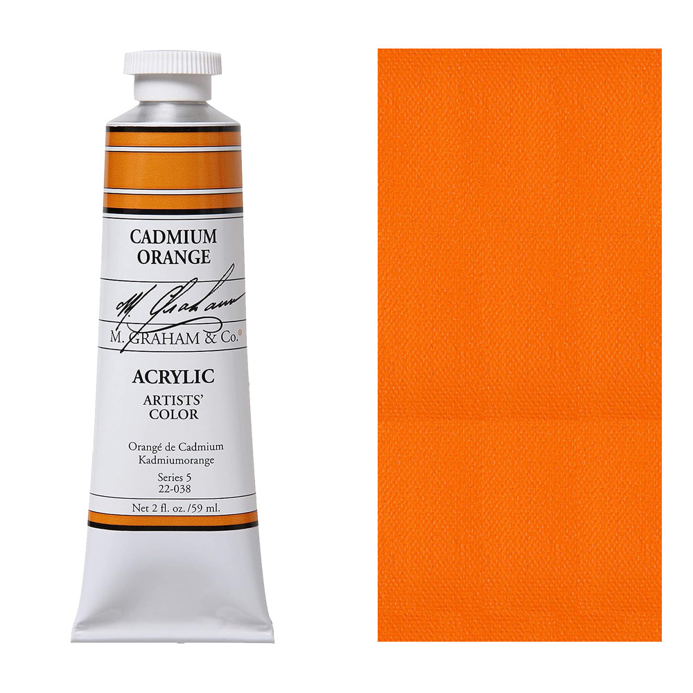 M. Graham Acrylic Artists' Color 59ml Cadmium Orange