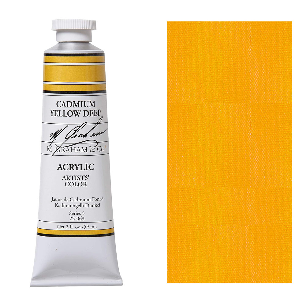 M. Graham Acrylic Artists' Color 59ml Cadmium Yellow Deep