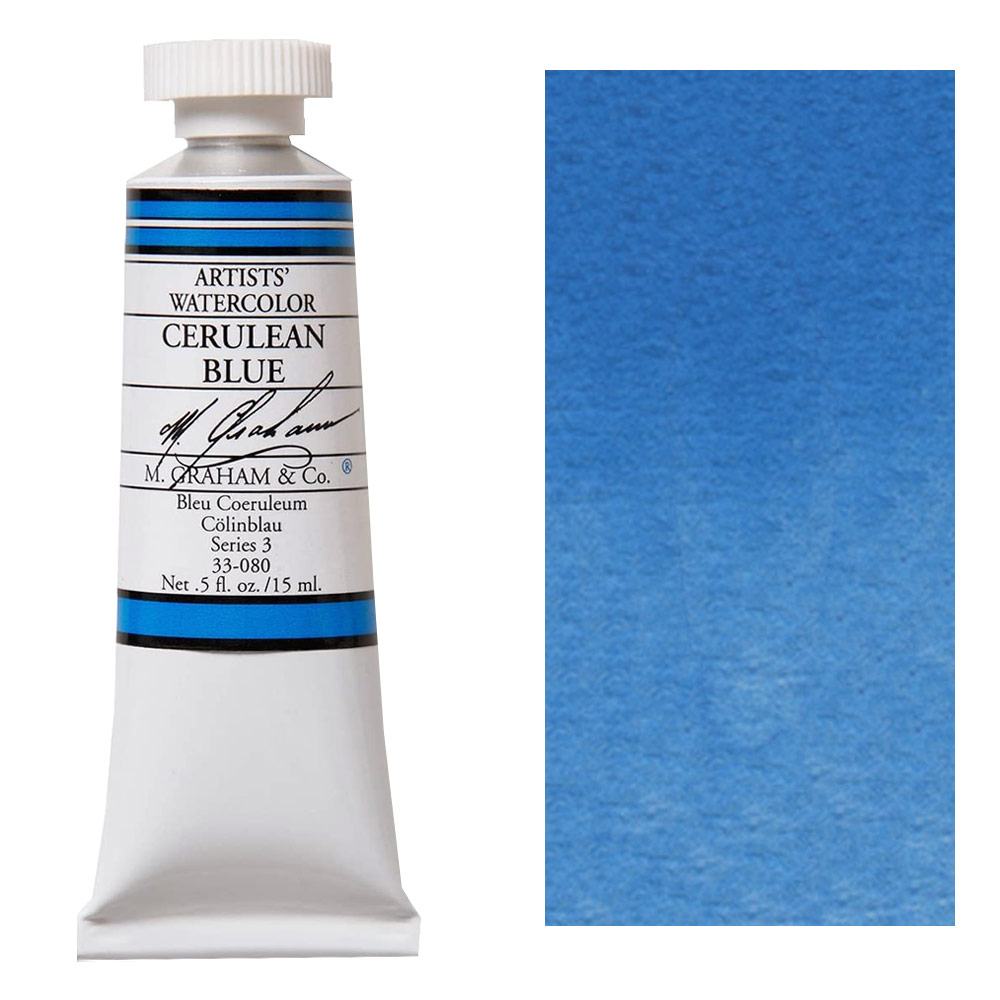M. Graham Artists' Watercolor 15ml Cerulean Blue