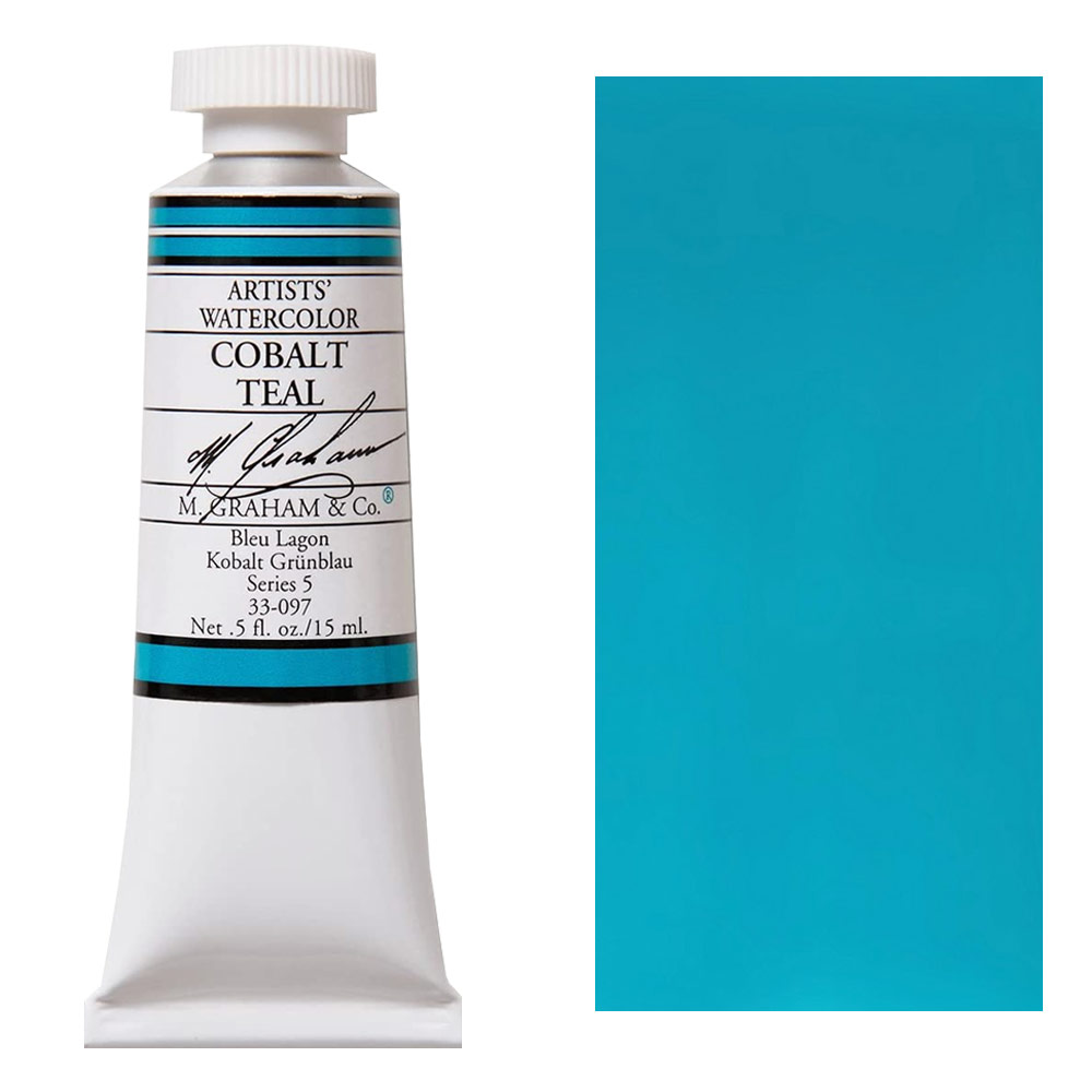 M. Graham Artists' Watercolor 15ml Cobalt Teal