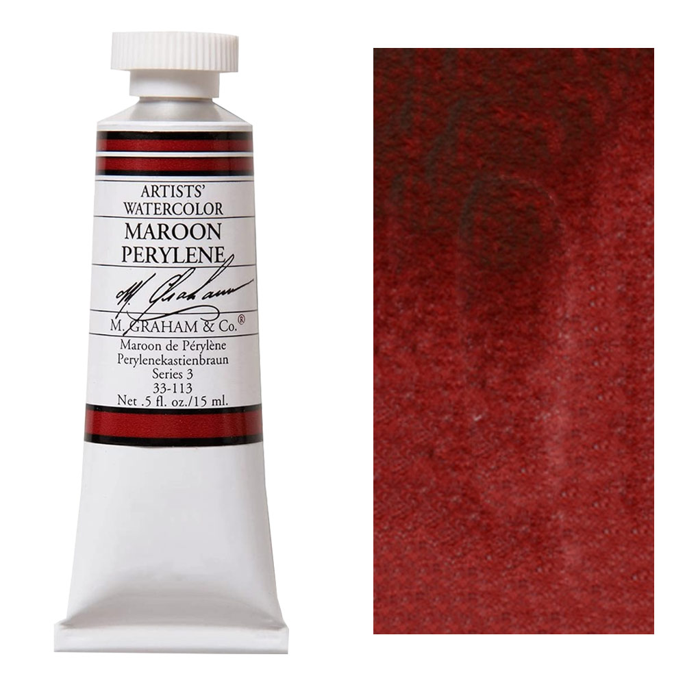 M. Graham Artists' Watercolor 15ml Maroon Perylene