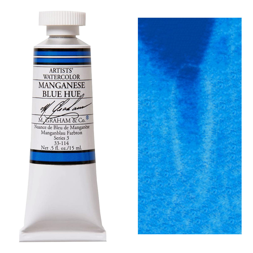 M. Graham Artists' Watercolor 15ml Manganese Blue Hue
