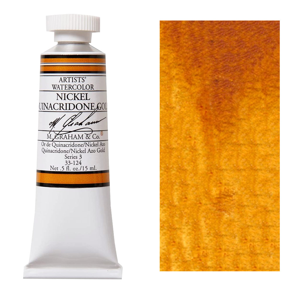 M. Graham Artists' Watercolor 15ml Nickel Quinacridrone Gold