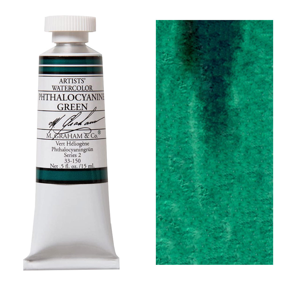 M. Graham Artists' Watercolor 15ml Phthalocyanine Green