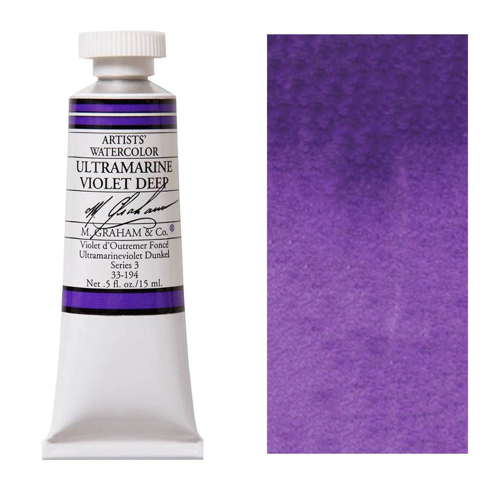M. Graham Artists' Watercolor 15ml Ultramarine Violet Deep