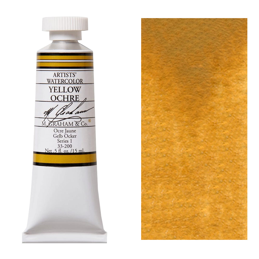 M. Graham Artists' Watercolor 15ml Yellow Ochre