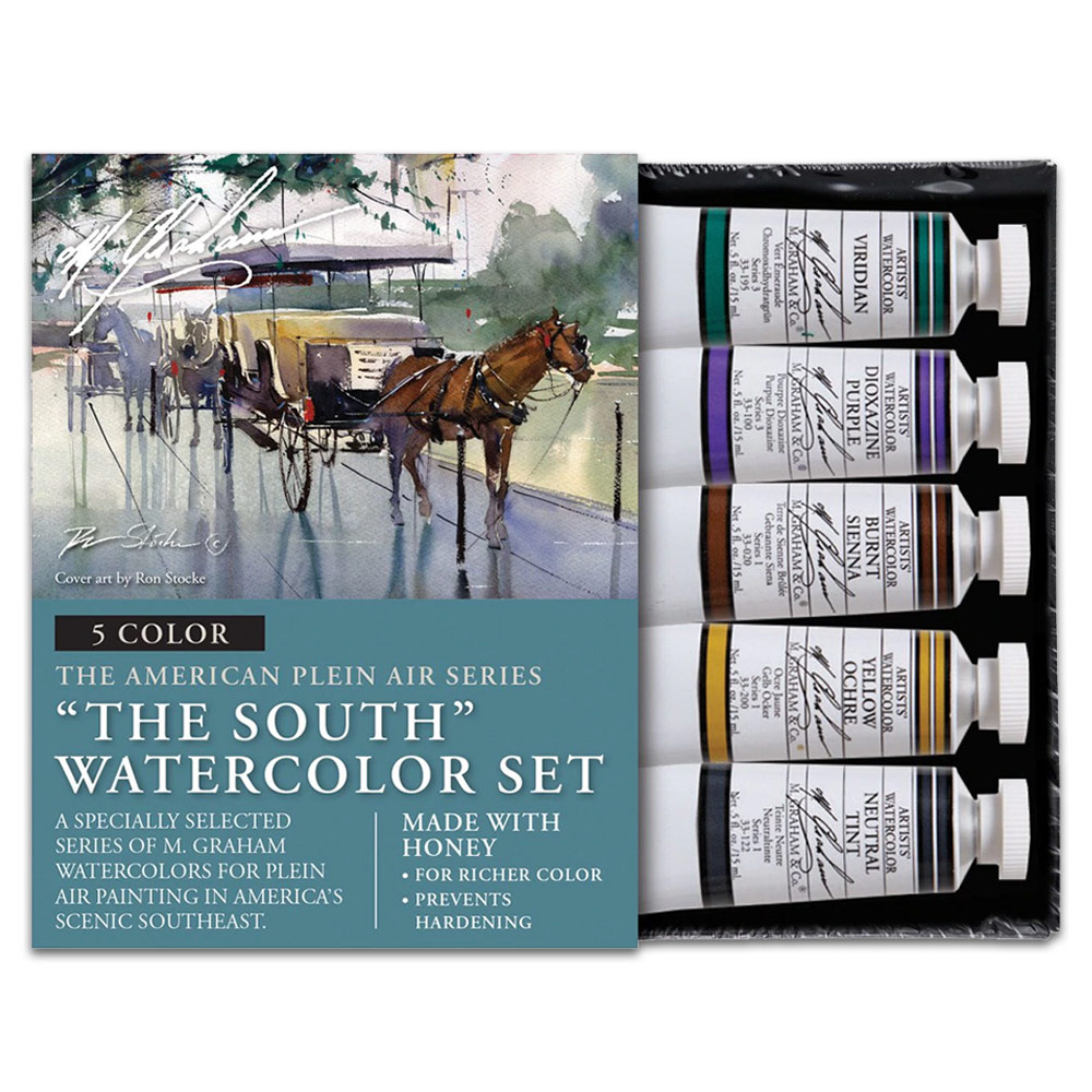 M. Graham Artists' Watercolor 5 x 15ml Set The South