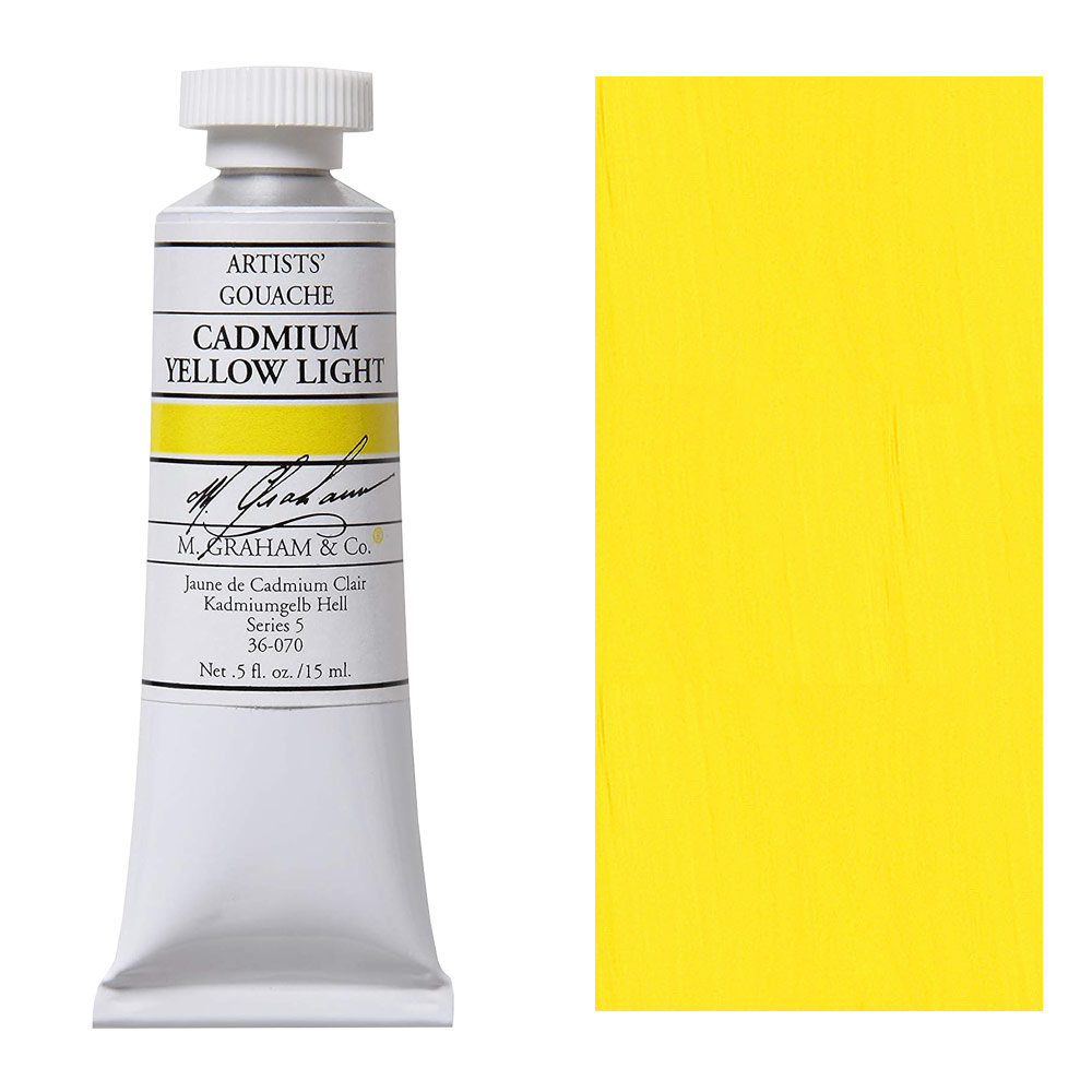 M. Graham Artists' Gouache 15ml Cadmium Yellow Light