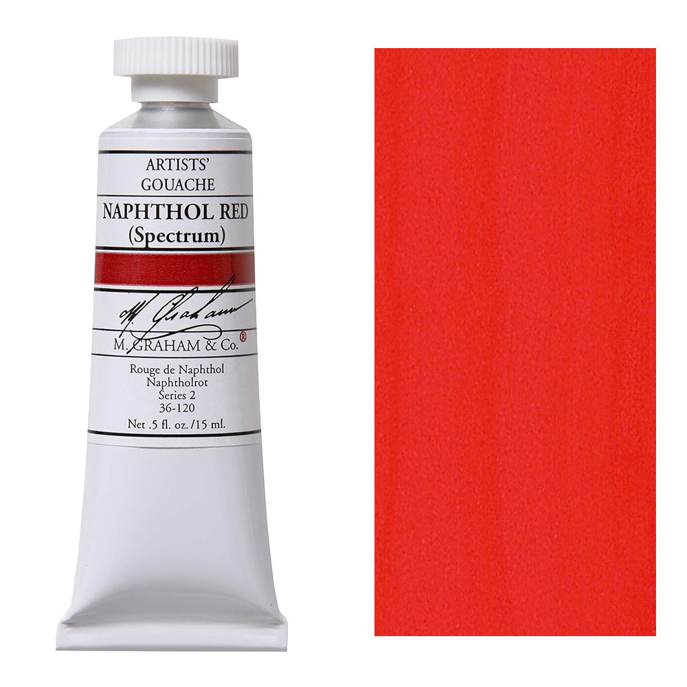 M. Graham Artists' Gouache 15ml Naphthol Red (Spectrum)