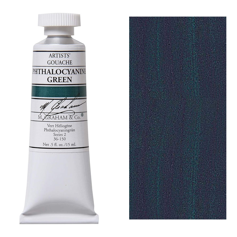 M. Graham Artists' Gouache 15ml Phthalocyanine Green