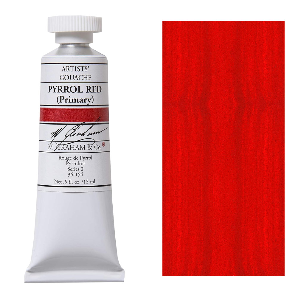 M. Graham Artists' Gouache 15ml Pyrrol Red (Primary)