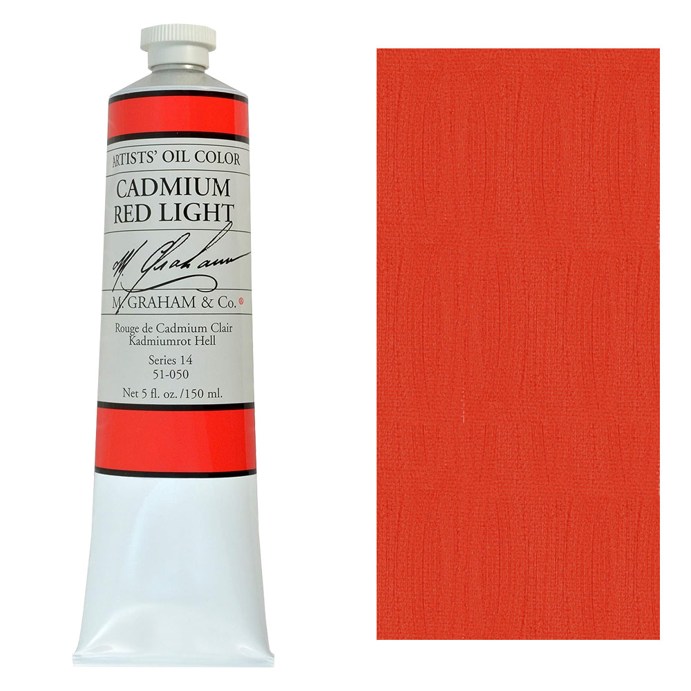 Graham Artists' Oil Color 150ml - Cadmium Red Light