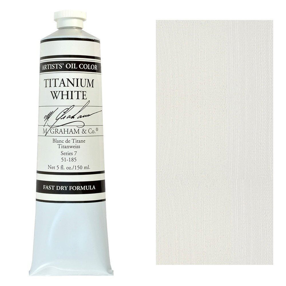 Graham Artists' Oil Color 150ml - Titanium White-Alkyd